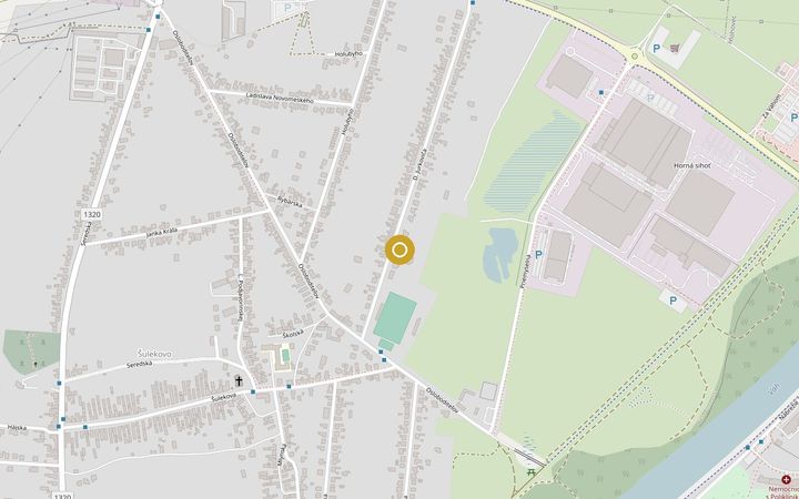 Mapa: D. Jurkoviča 1238/70, Hlohovec